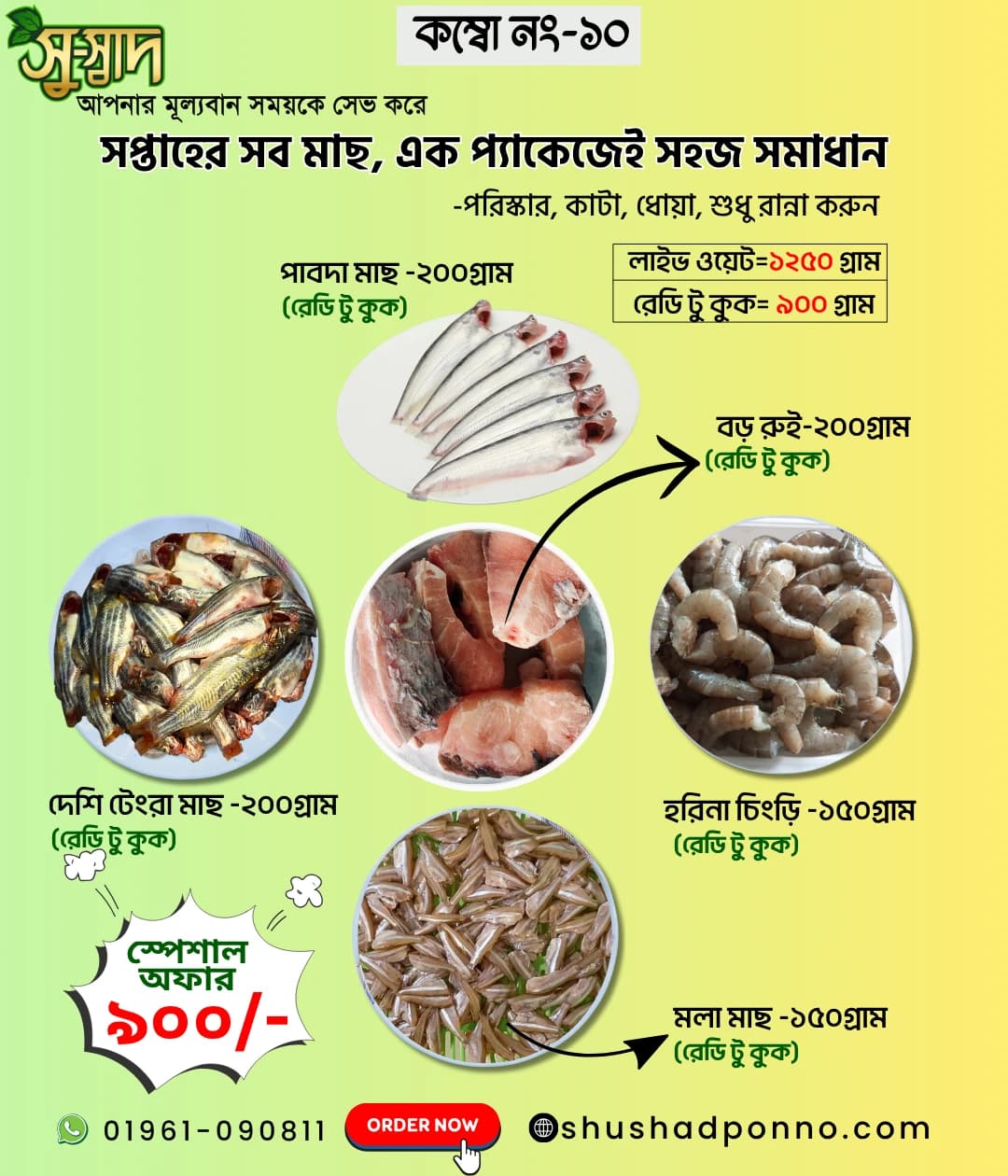 Fish Combo-10 (মাছের কম্বো -১০)